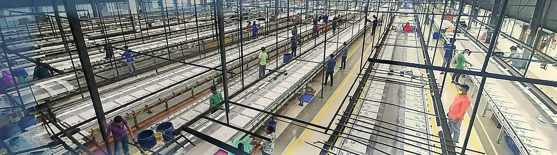 Printing and embroidery floor at Supreme Embellishment Ltd., a sister concern in Gazipur, Bangladesh