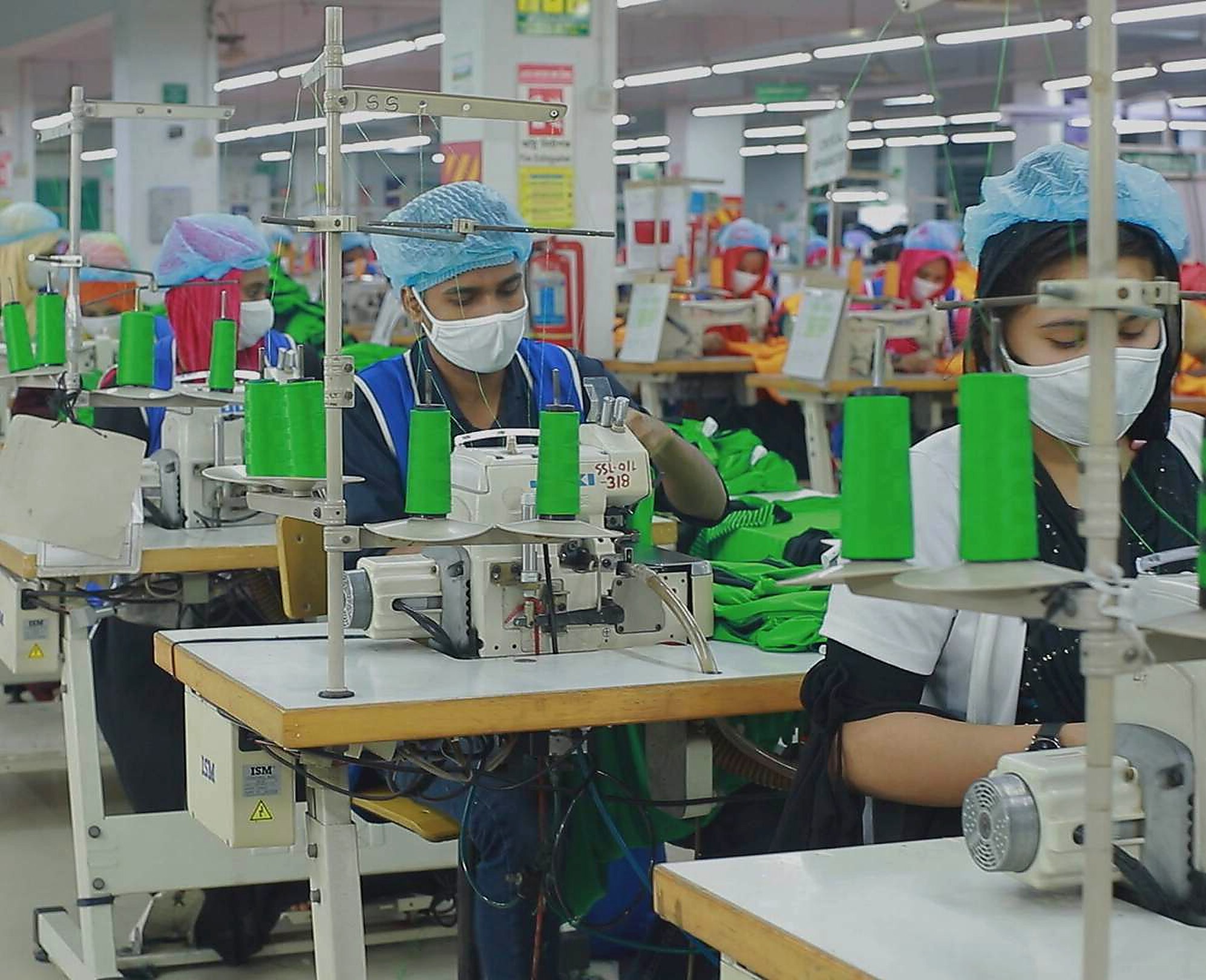 Sewing floor at Supreme Stitch Ltd., Gazipur, Bangladesh